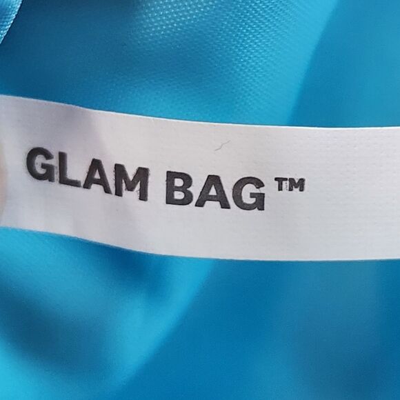 🔺️NWOT Ipsy Gold & Turquoise "Stay Golden" Multi-use Glam Bag Pouch - Picture 10 of 12